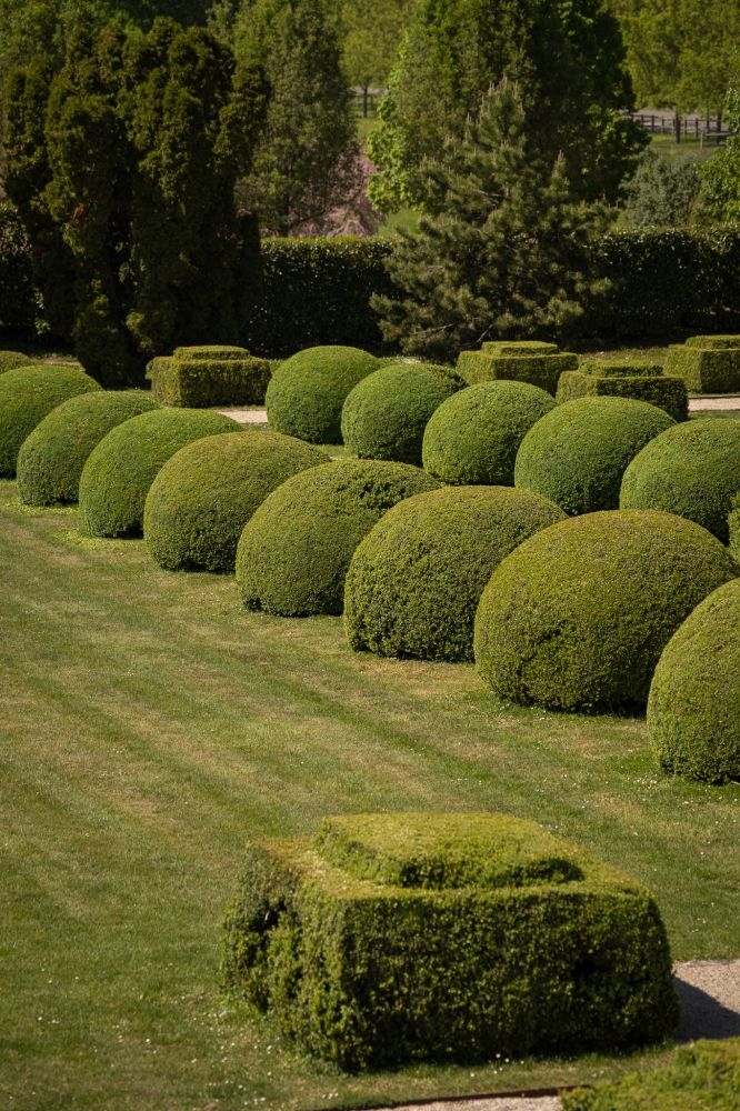 Jardin &agrave; la fran&ccedil;aise Ch&acirc;teau de Courcelles