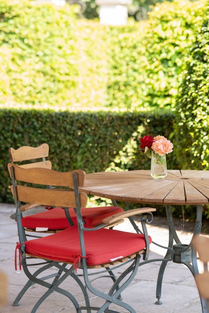 Terrasse Ch&acirc;teau de Courcelles